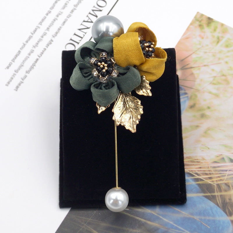 Pearl Flower Brooch for Women