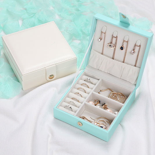 Square Portable Jewelry Storage Box