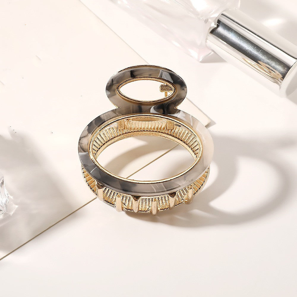 Geometric Hair Claw Hollow Shark Clip