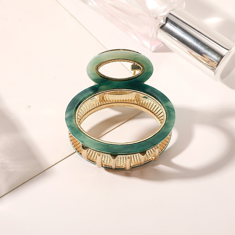 Geometric Hair Claw Hollow Shark Clip