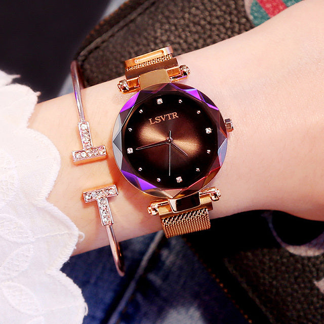Starry Sky Magnet Diamond Wrist Watches (Waterproof)