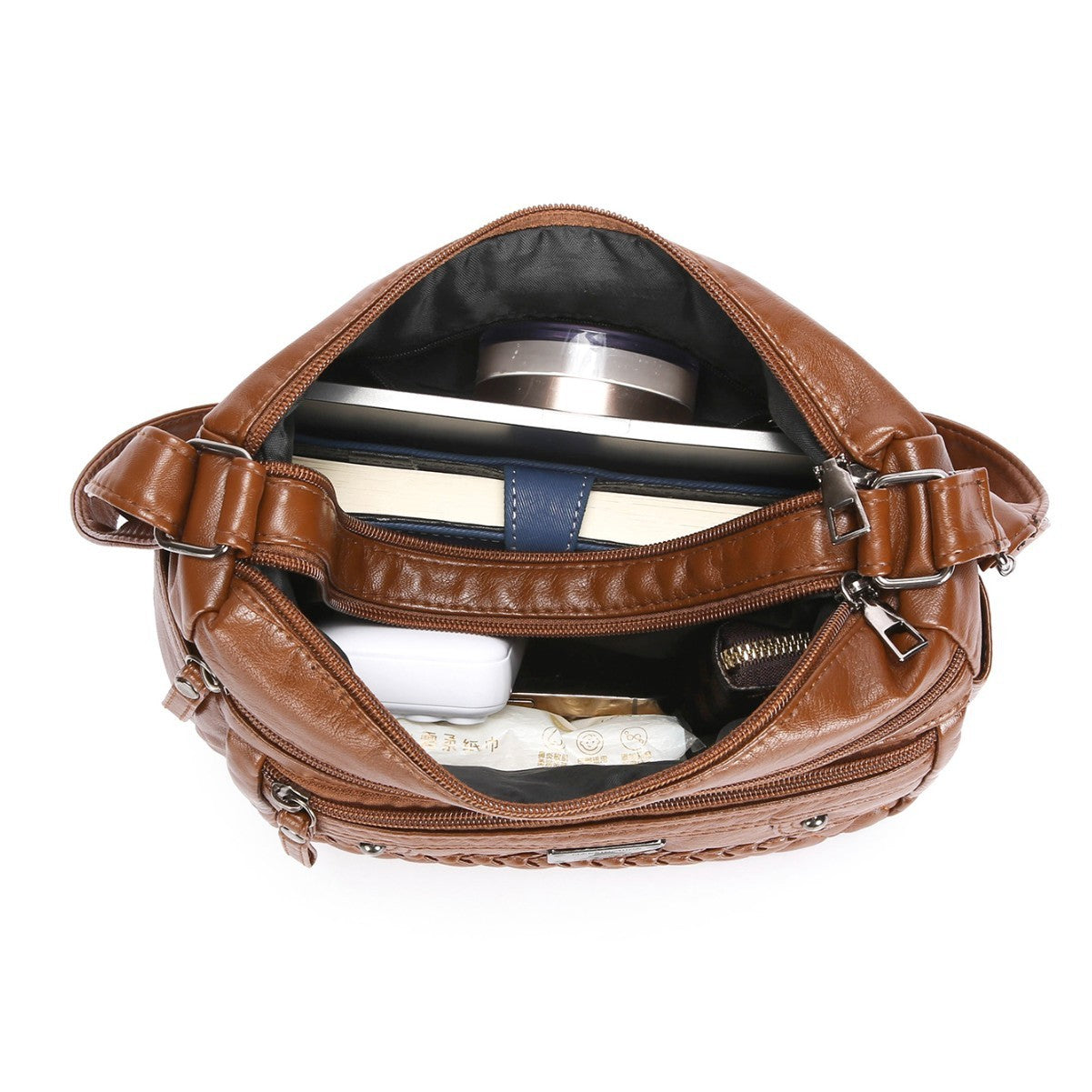 New Fashion Wash Soft Leather Shoulder Bag