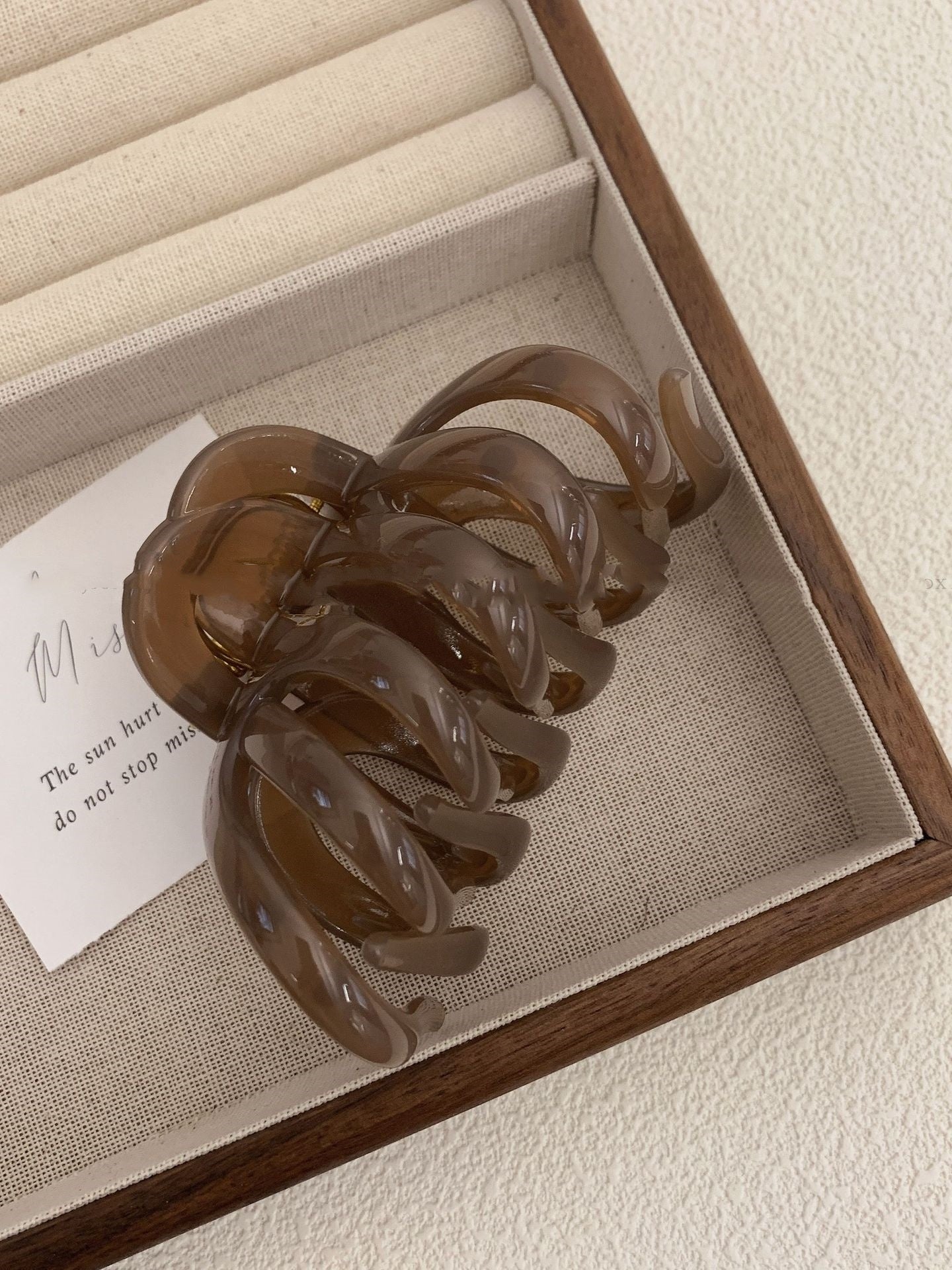 French Elegance Pumpkin Hair Claw