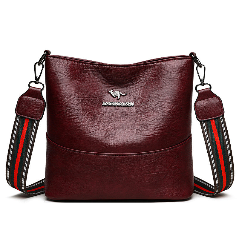 European American Simple Versatile Bucket Bag