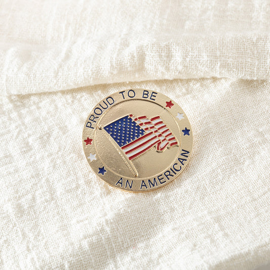 American Patriotic Republican Campaign Metal Brooch