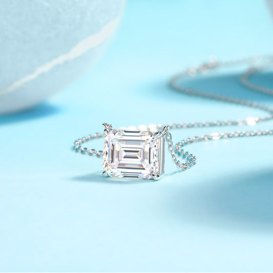 Moissanite Yis Style Horse Eye Pendant Necklace