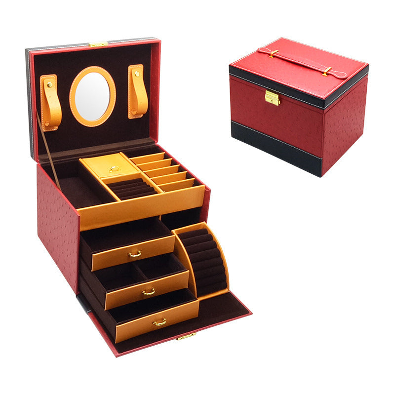 High-End Leather Jewelry Storage Box