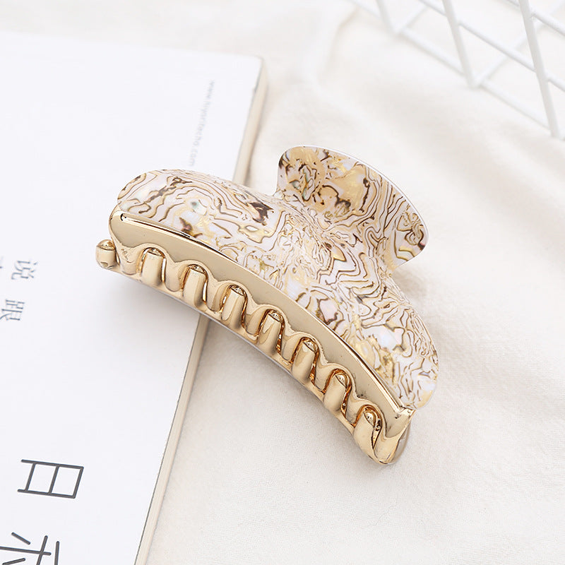 Women's Acrylic Hair Stripe Claw