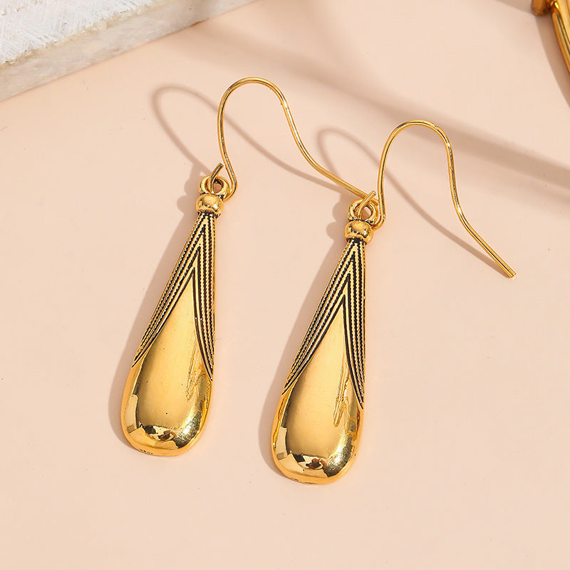 Retro Stylish Water Drop Creative Women's Earrings