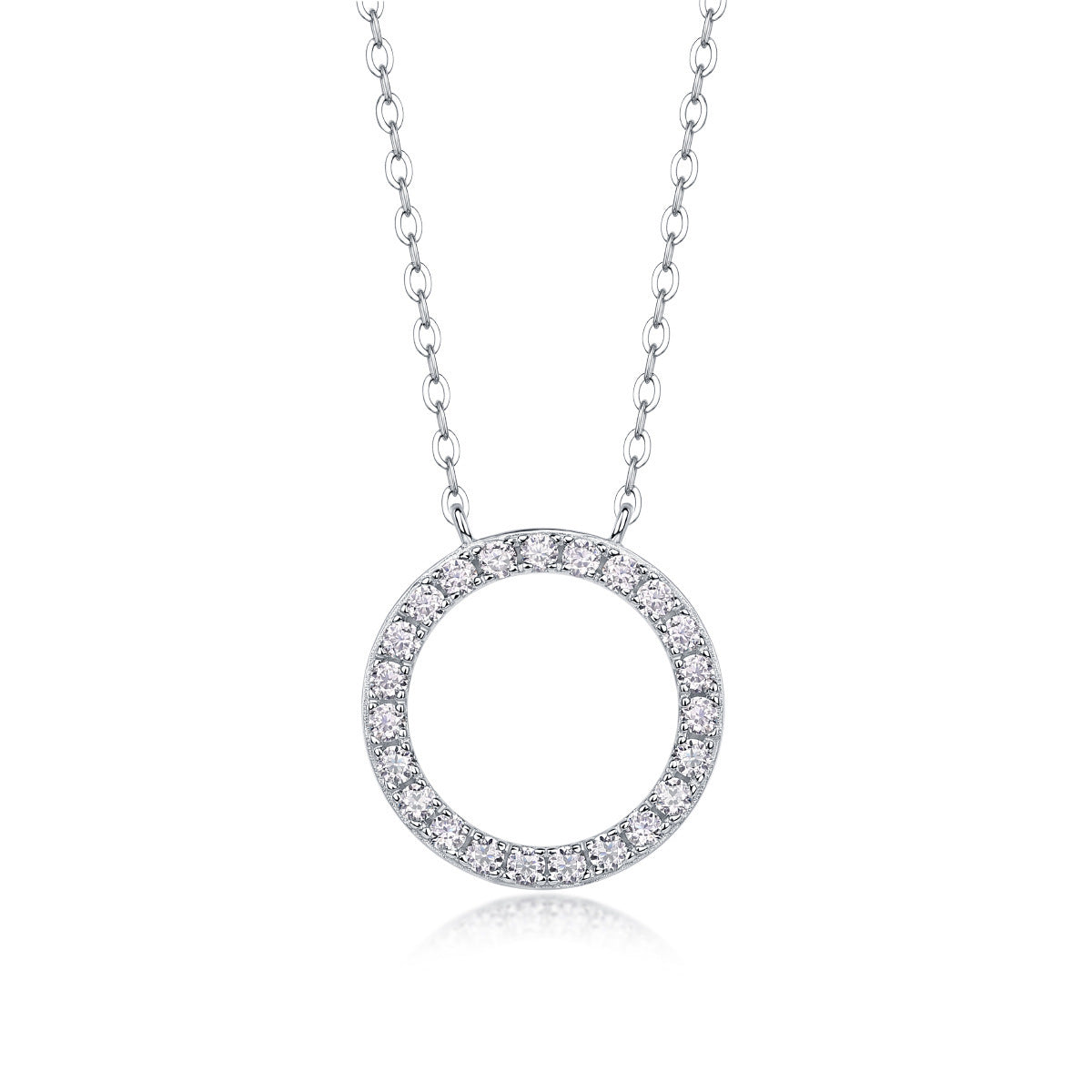 Moissanite Yis Style Horse Eye Pendant Necklace