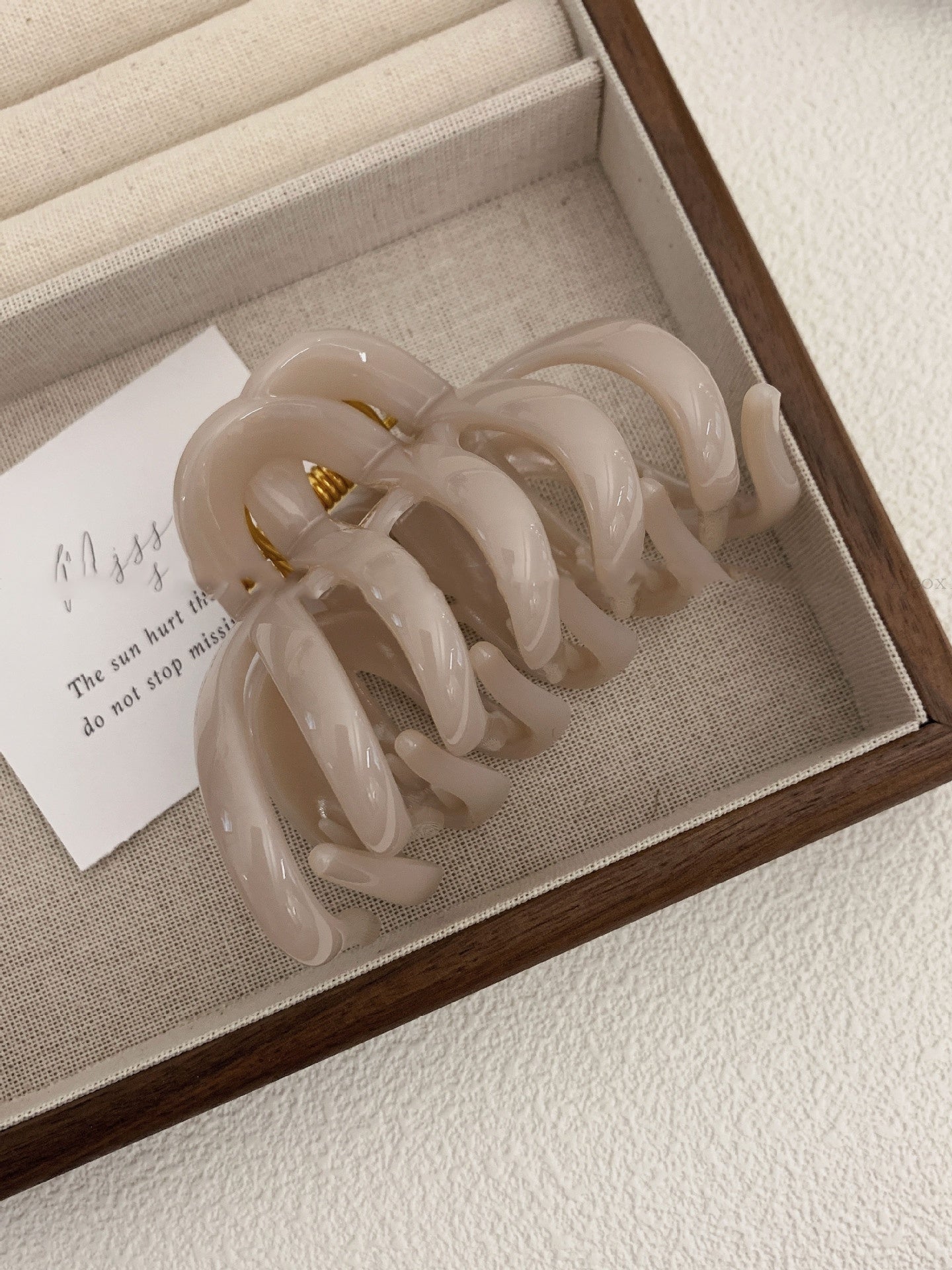 French Elegance Pumpkin Hair Claw