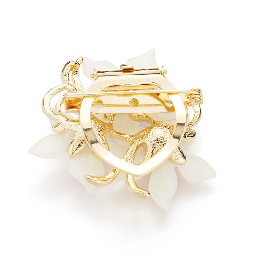 Diamond Opal Brooch for Women