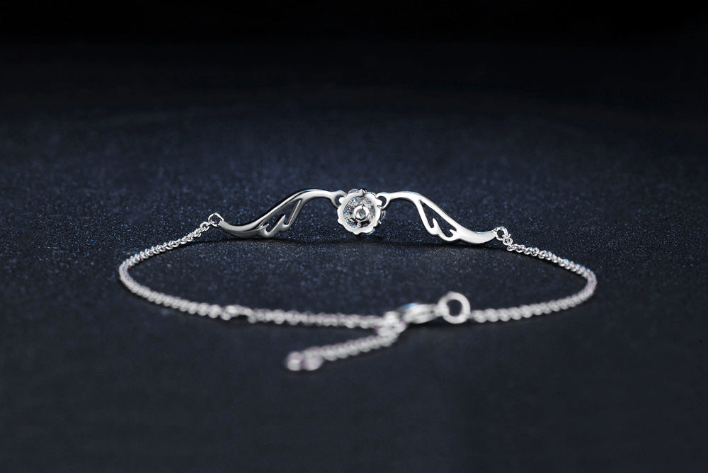 Angel Wings Zircon Micro-inlaid Plated Bracelet