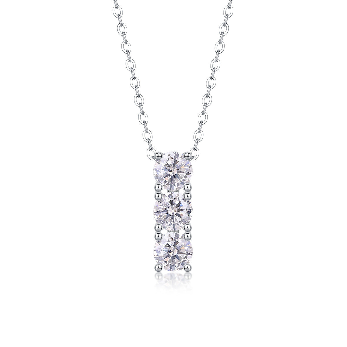 Moissanite Yis Style Horse Eye Pendant Necklace