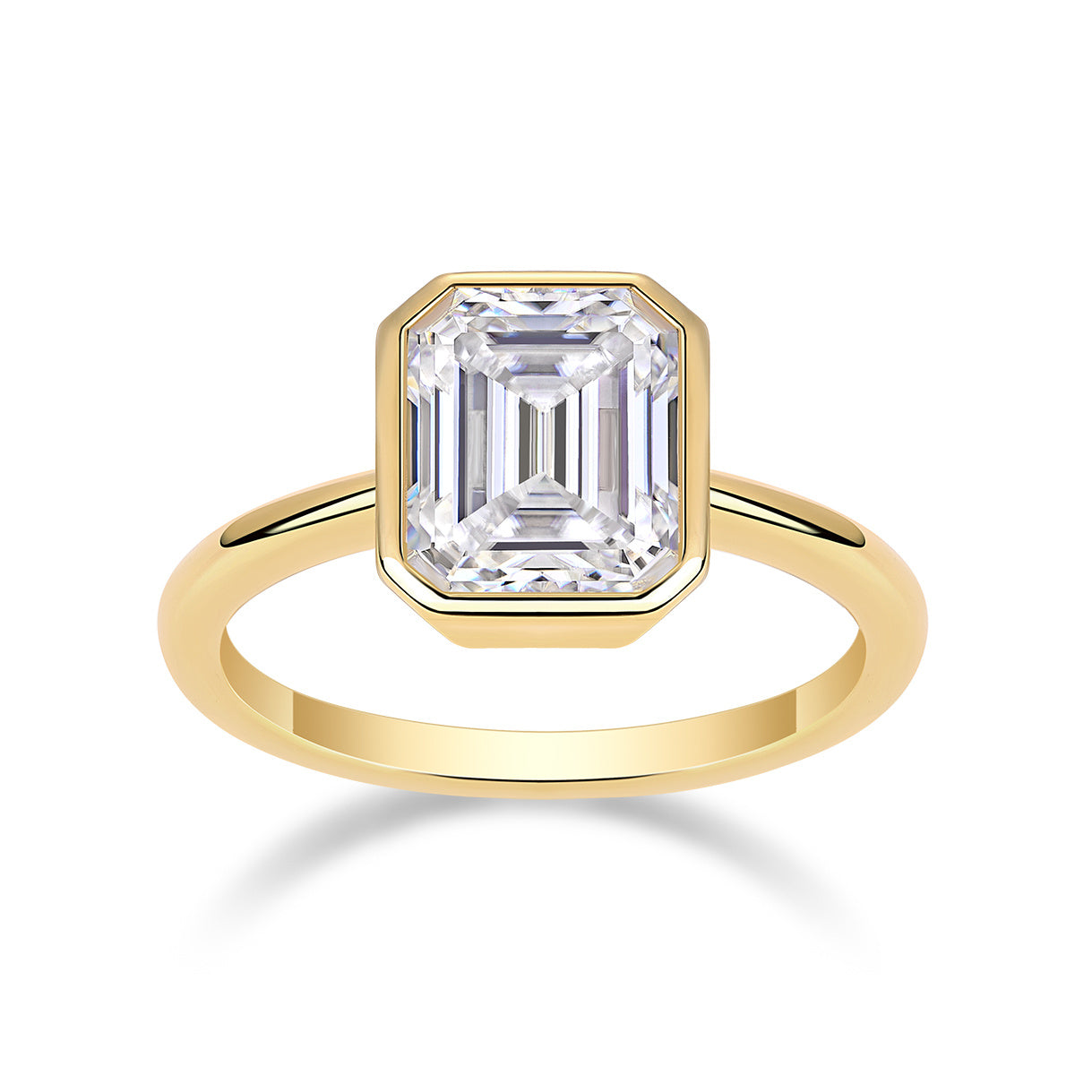 with Moissanite S925 Sterling Silver and Gold
