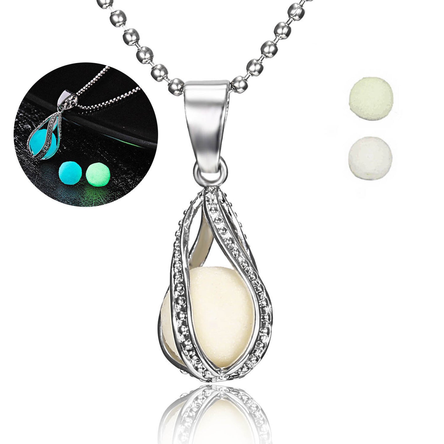 Moon Square – Glow in the Dark Necklace