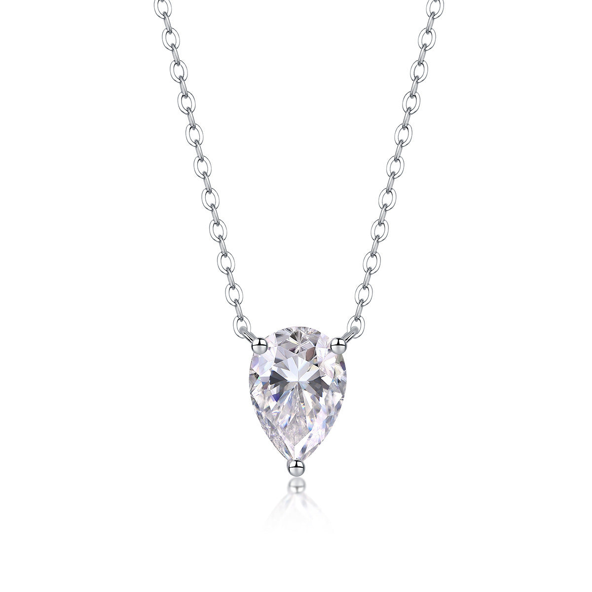 Moissanite Yis Style Horse Eye Pendant Necklace