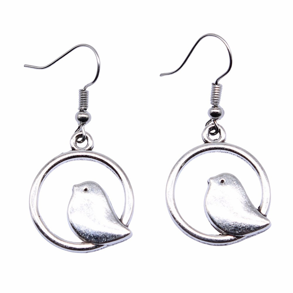 Handmade Retro Bird Earrings