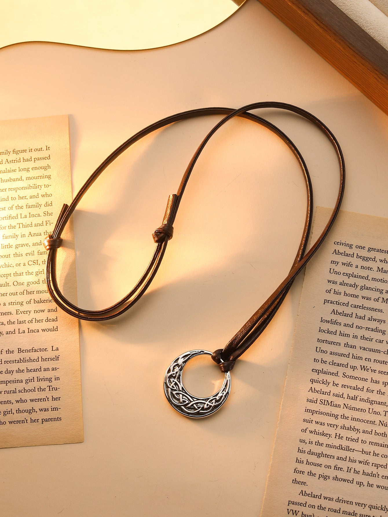 Nordic Ethnic Sweater Chain Trendy Cool Round Necklace