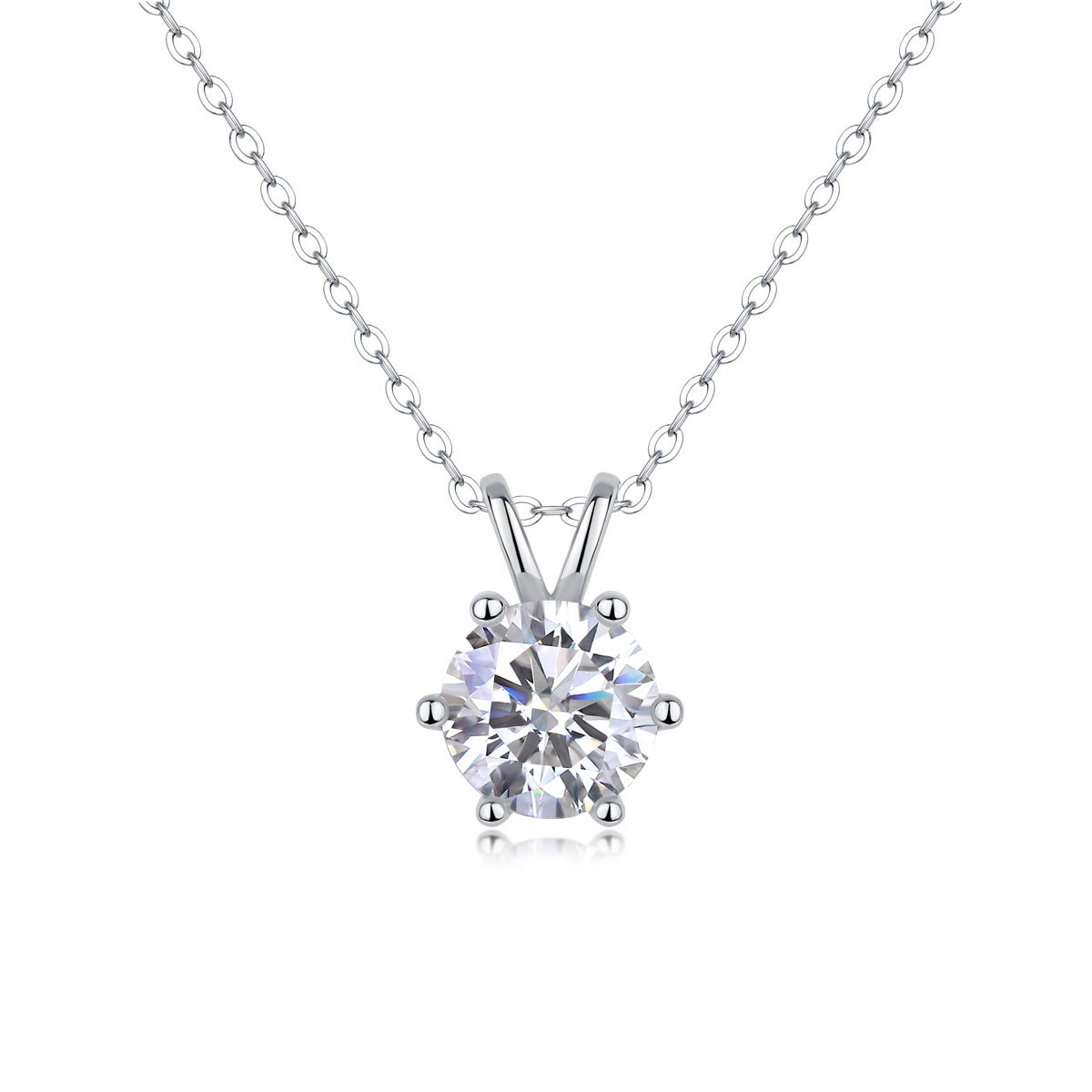 Moissanite Yis Style Horse Eye Pendant Necklace