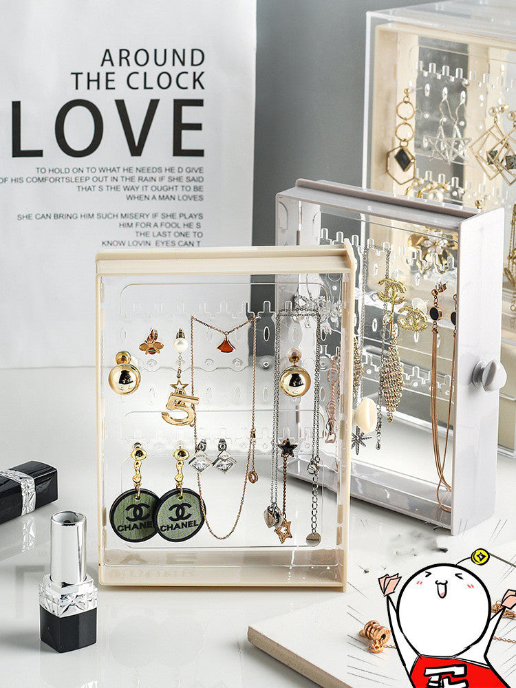 Transparent Jewelry Storage Box Jewelry Organizer (Dustproof Display)