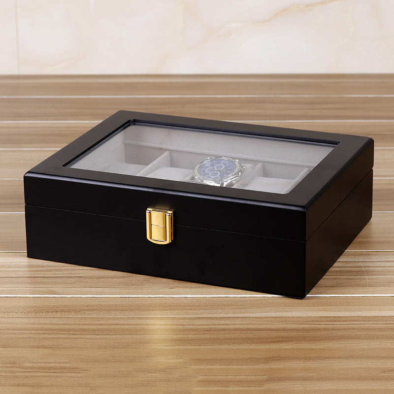 Black Matte Baked Paint Jewelry Organizer Display Box