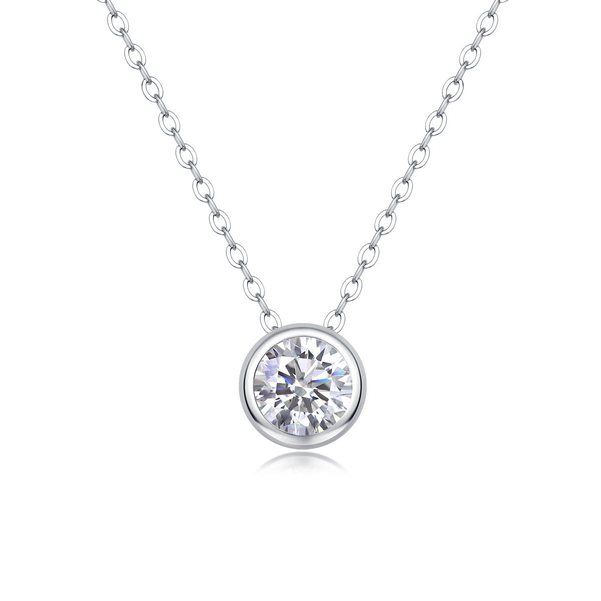 Moissanite Yis Style Horse Eye Pendant Necklace