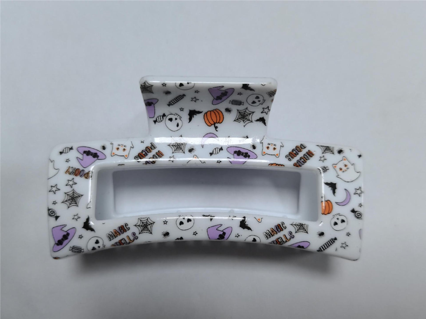 Transparent Printing Grip Back Head Updo Lady