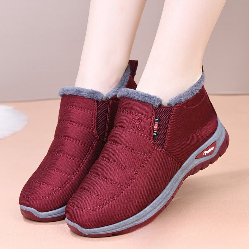 Winter Fleece-lined Thick Non-slip Wear-resistant Shoes For The Old