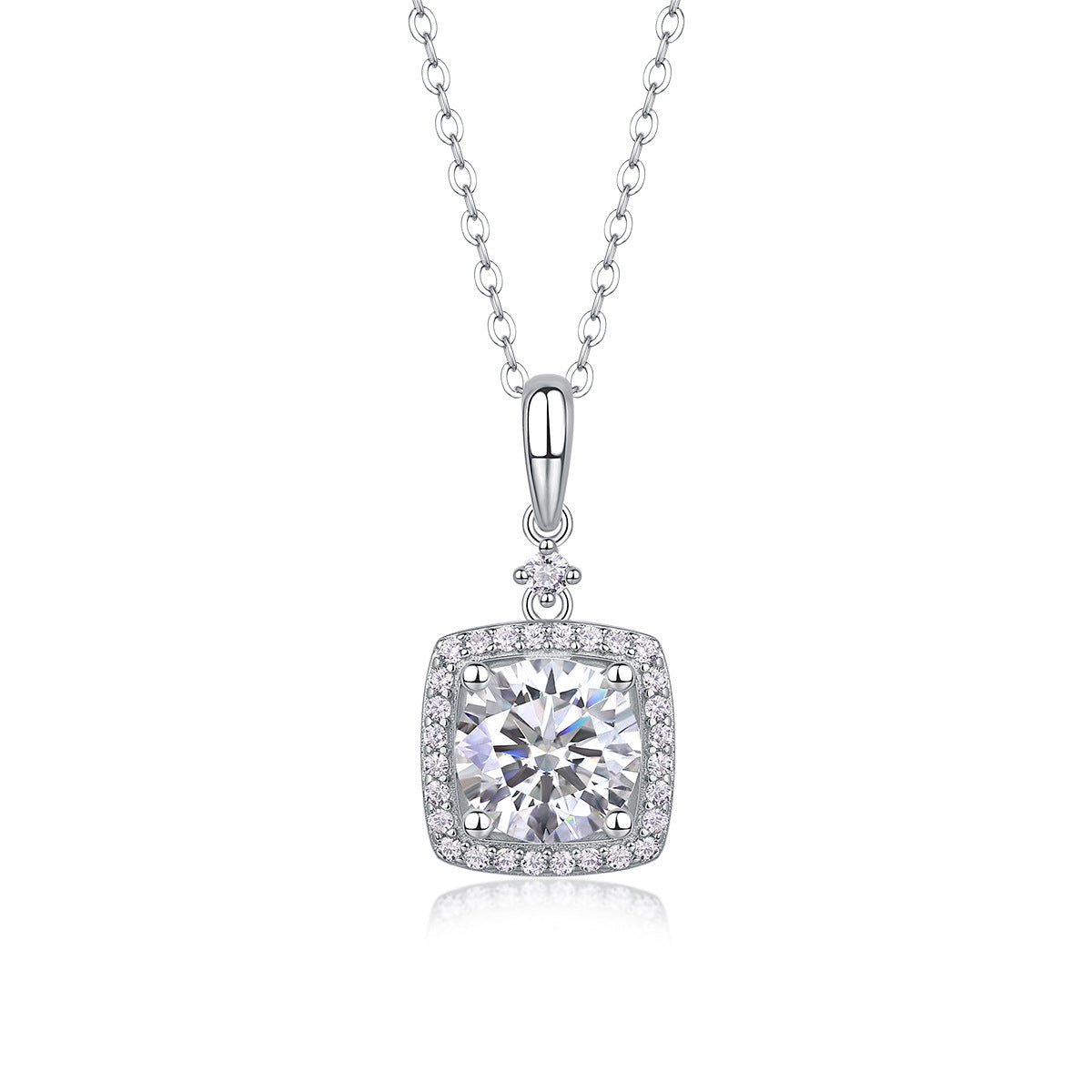 Moissanite Yis Style Horse Eye Pendant Necklace