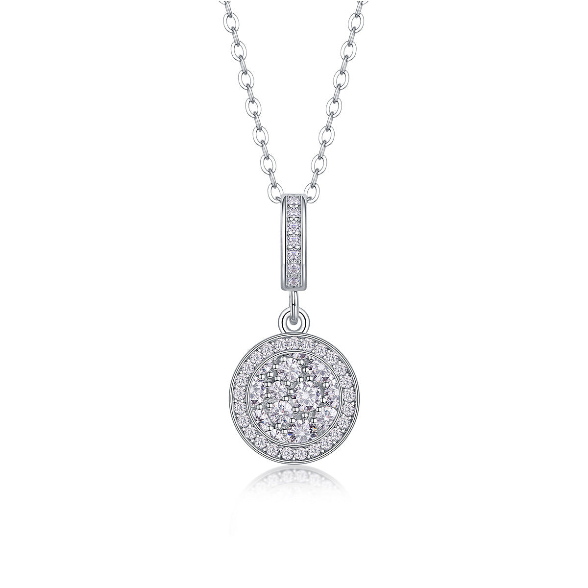 Moissanite Yis Style Horse Eye Pendant Necklace