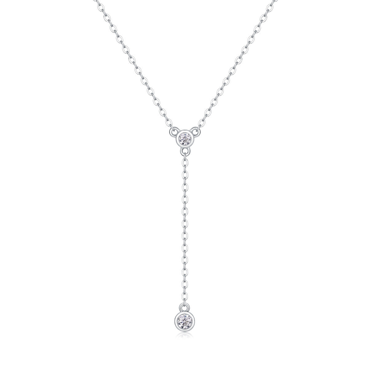 Moissanite Yis Style Horse Eye Pendant Necklace