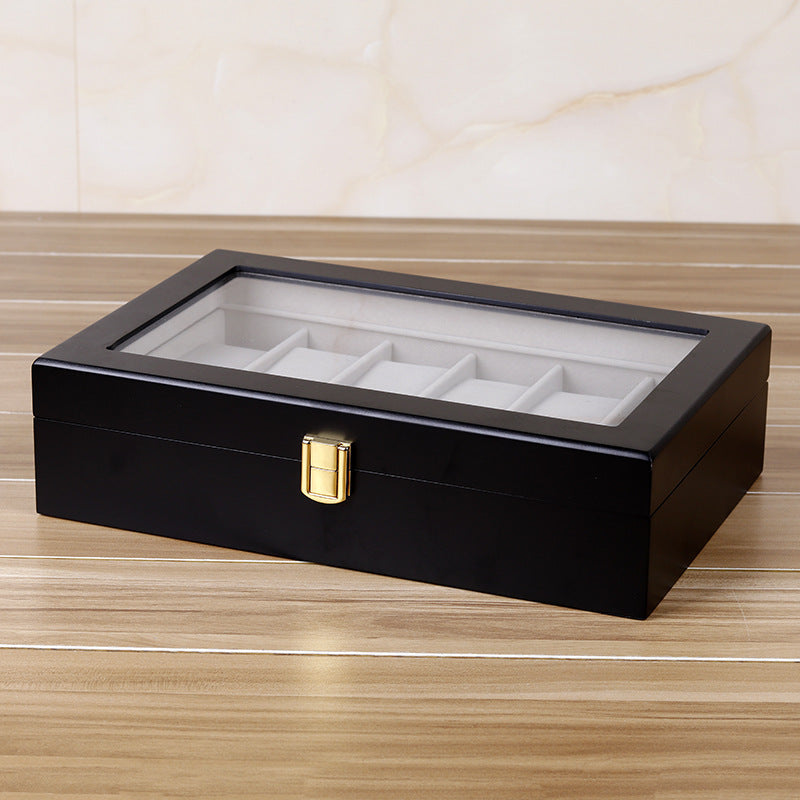 Black Matte Baked Paint Jewelry Organizer Display Box