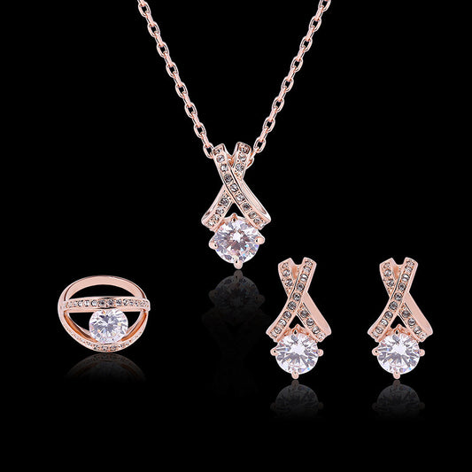 3-Piece Creative Diamond Jewelry Set