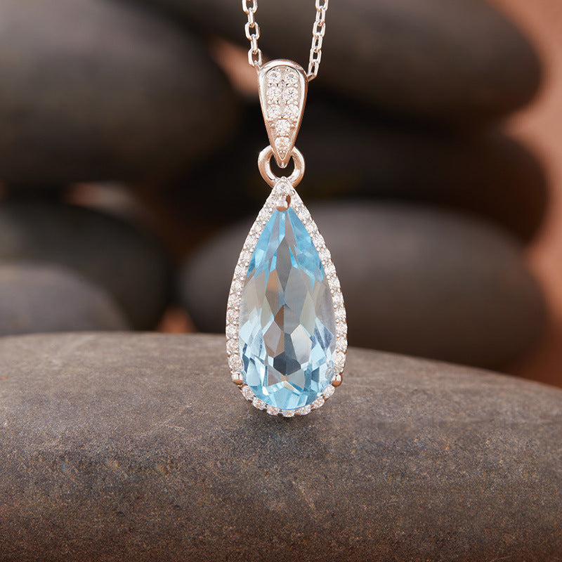 Natural Topaz Citrine Necklace Set