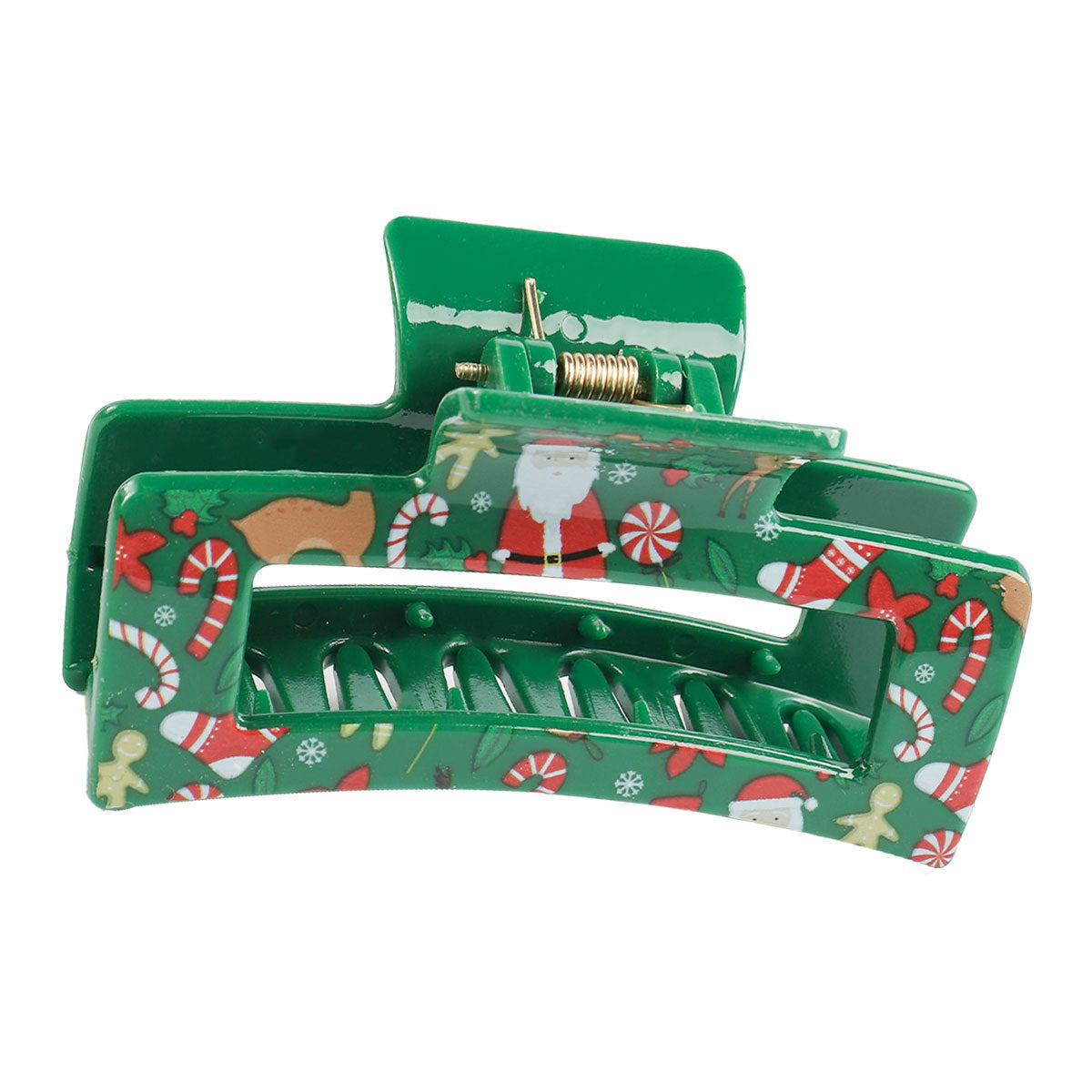 Transparent Printing Grip Back Head Updo Lady