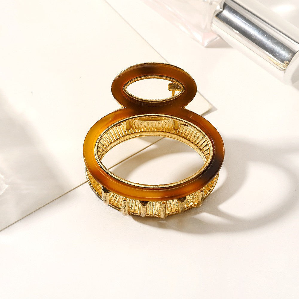 Geometric Hair Claw Hollow Shark Clip