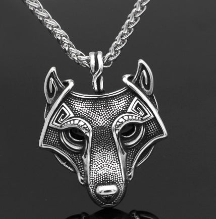 Vintage Nordic Rune Necklaces for Men (Stainless Steel)