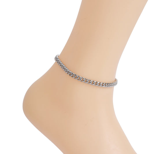 Stainless Steel Anklets (Silver & Gold)