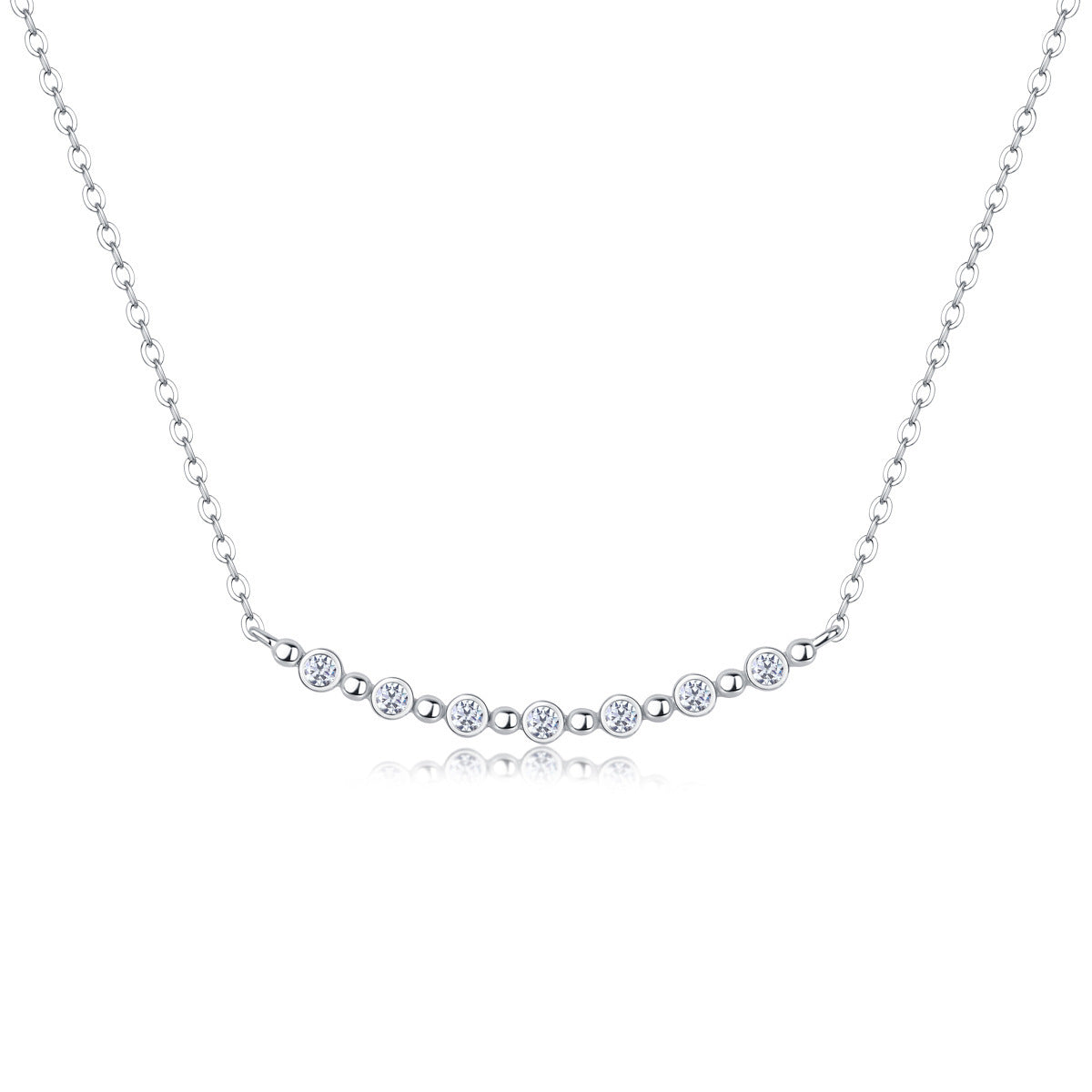 Moissanite Yis Style Horse Eye Pendant Necklace