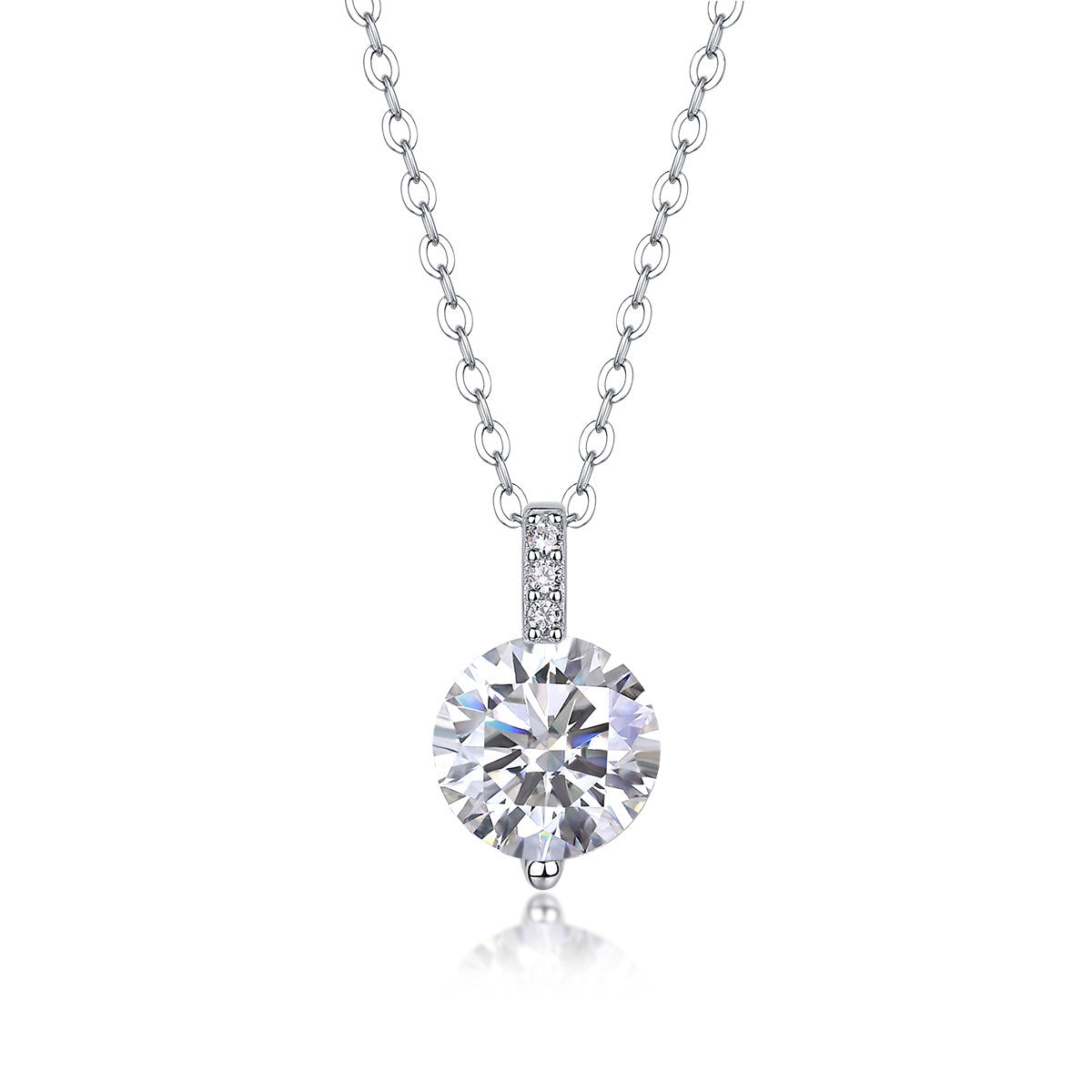 Moissanite Yis Style Horse Eye Pendant Necklace