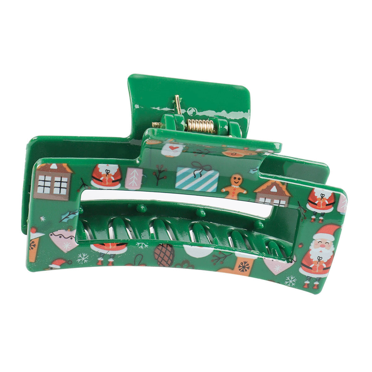 Transparent Printing Grip Back Head Updo Lady