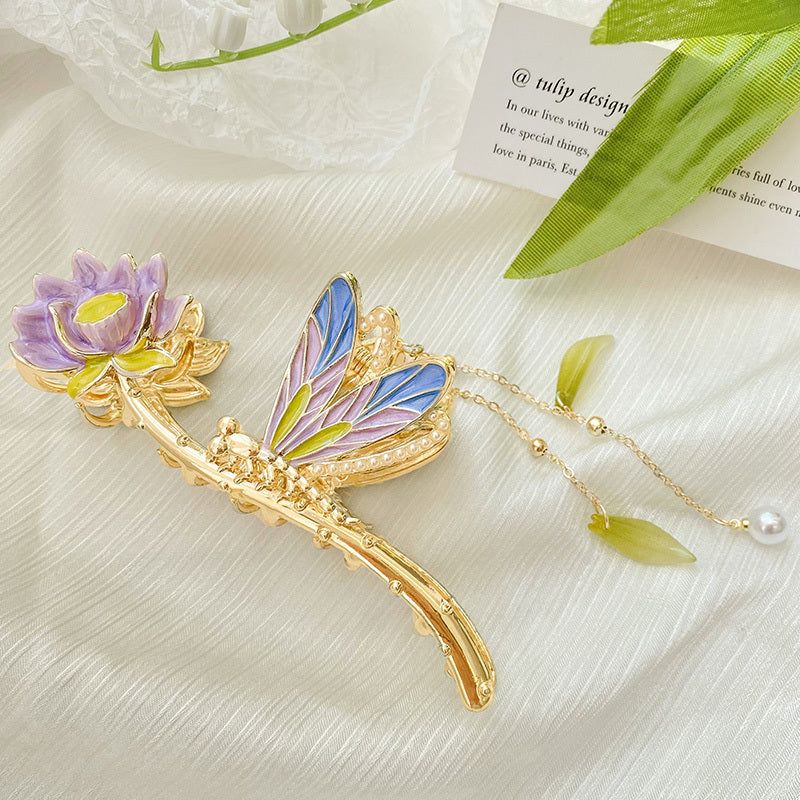 Women's Fashion Lotus Flower Hair Clips