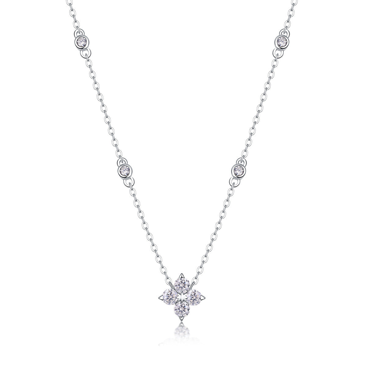 Moissanite Yis Style Pendant Necklace