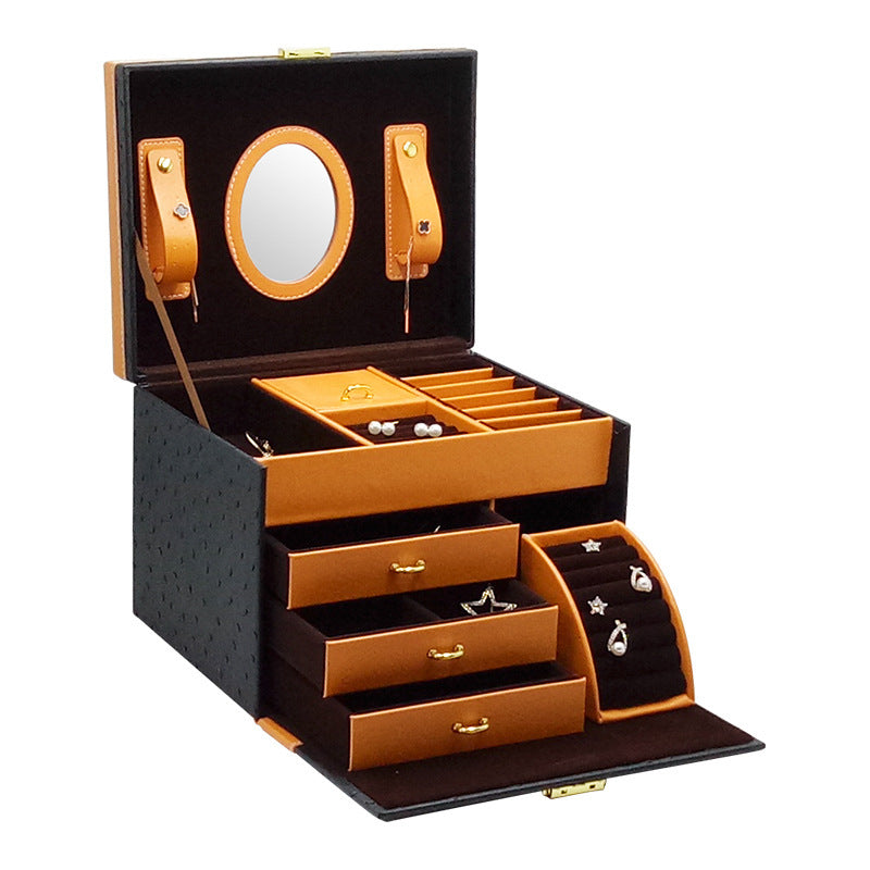 High-End Leather Jewelry Storage Box