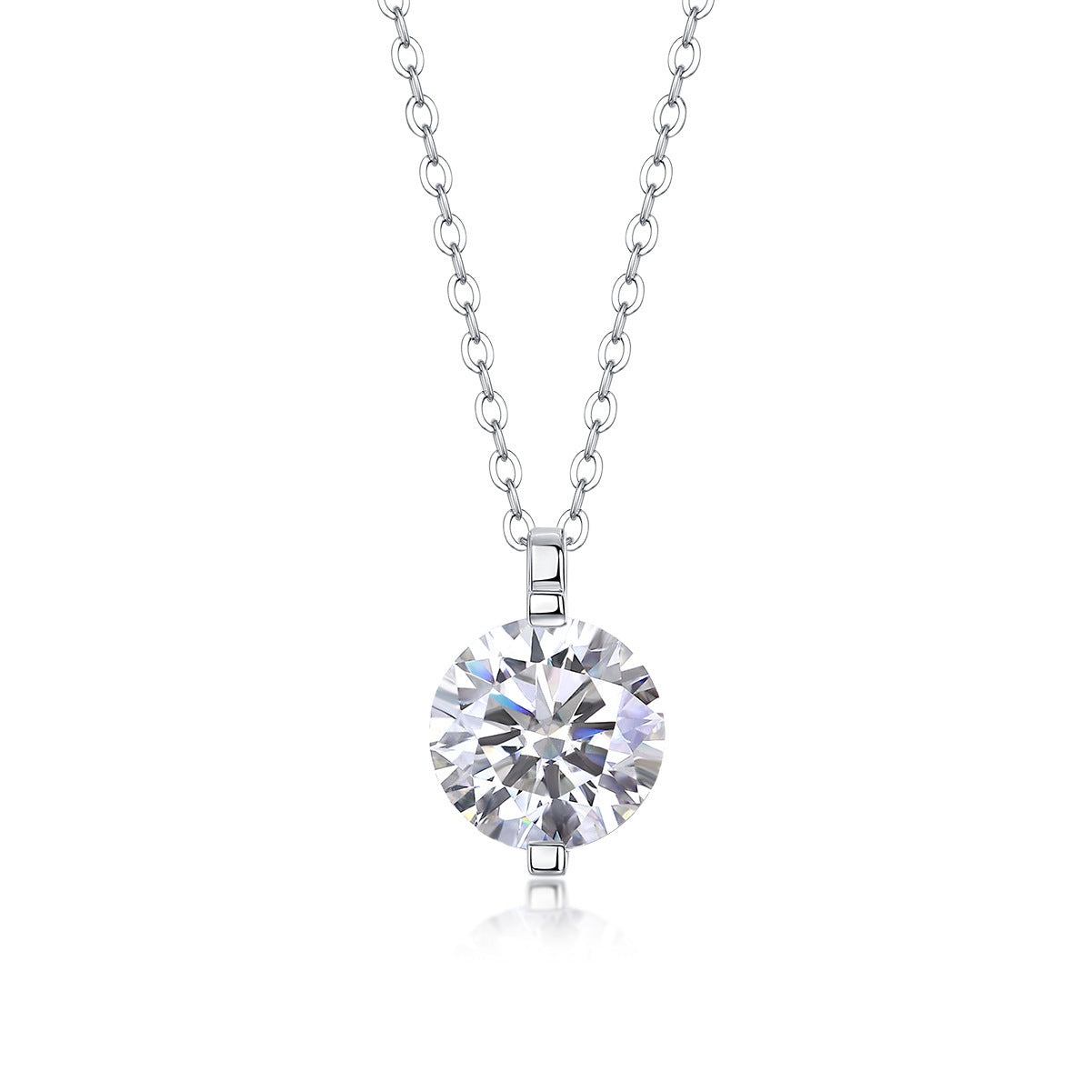 Moissanite Yis Style Horse Eye Pendant Necklace