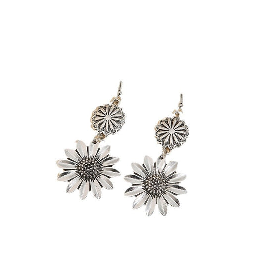 Retro Sunflower Earrings