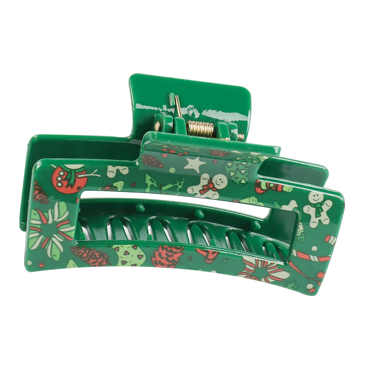 Transparent Printing Grip Back Head Updo Lady