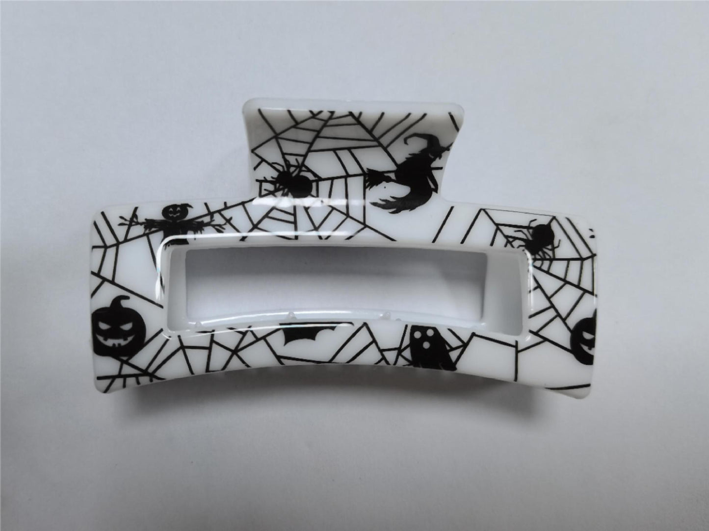 Transparent Printing Grip Back Head Updo Lady