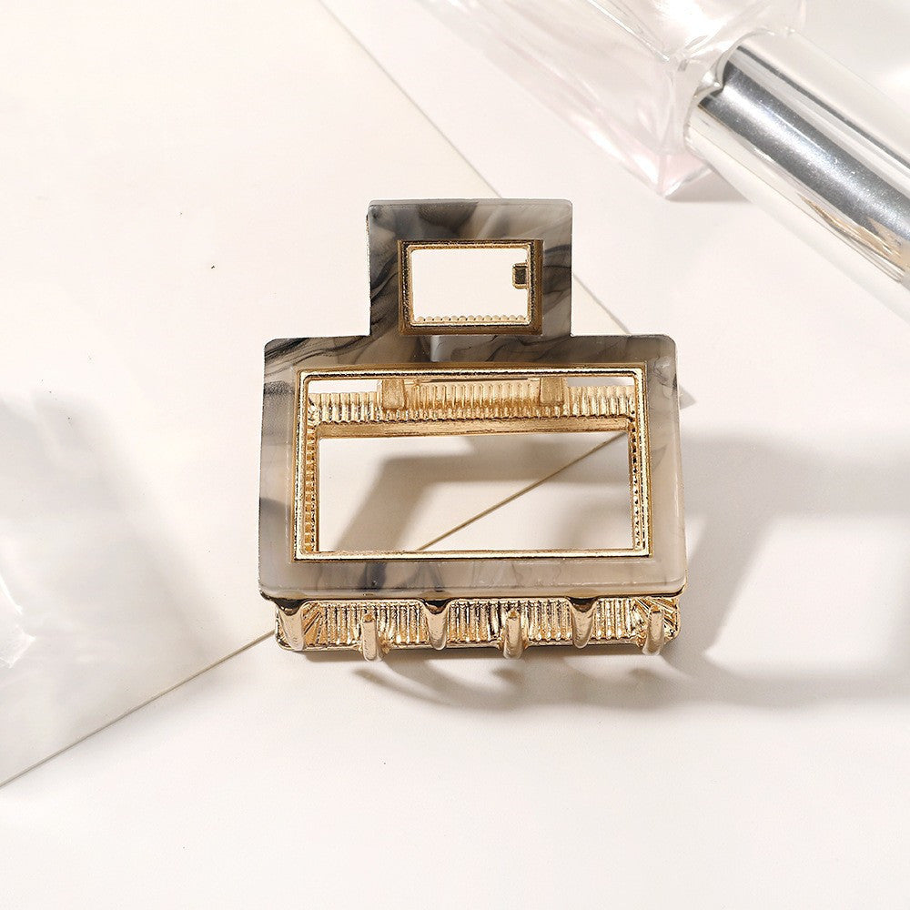 Geometric Hair Claw Hollow Shark Clip